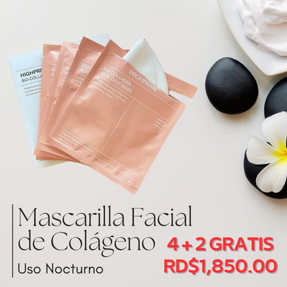 Mascarilla Facial de Colágeno | Uso Nocturno