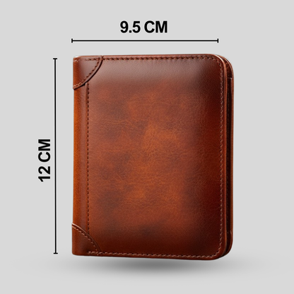 Billetera Triple de Cuero